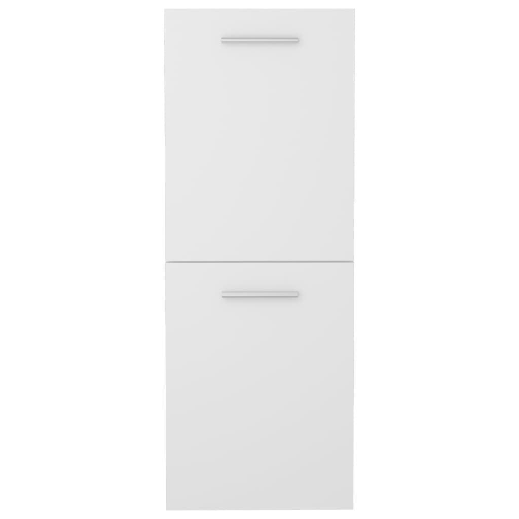 Armario de baño Barbate 2 puertas blanco 80x30x30 cm 3