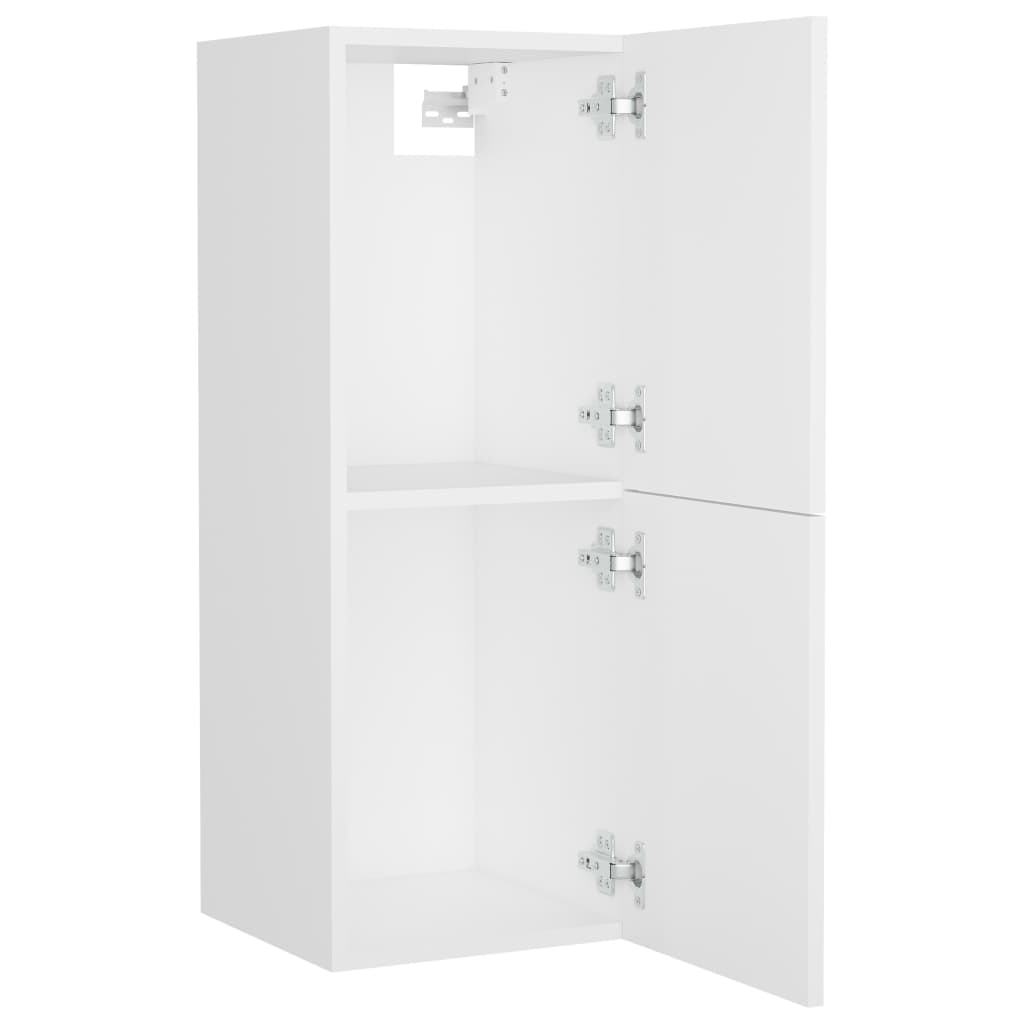 Armario de baño Barbate 2 puertas blanco 80x30x30 cm 4