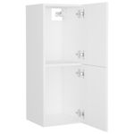 Armario de baño Barbate 2 puertas blanco 80x30x30 cm 4