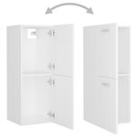 Armario de baño Barbate 2 puertas blanco 80x30x30 cm 5