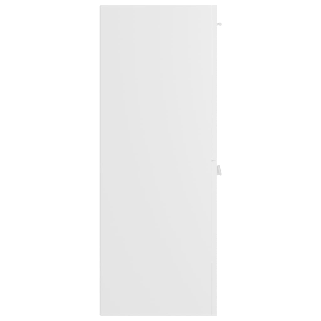 Armario de baño Barbate 2 puertas blanco 80x30x30 cm 6