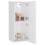 Armario de baño Barbate 2 puertas blanco 80x30x30 cm 7