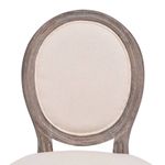 Pack de 4 sillas de comedor Carlos V tapizado en lino crema 5