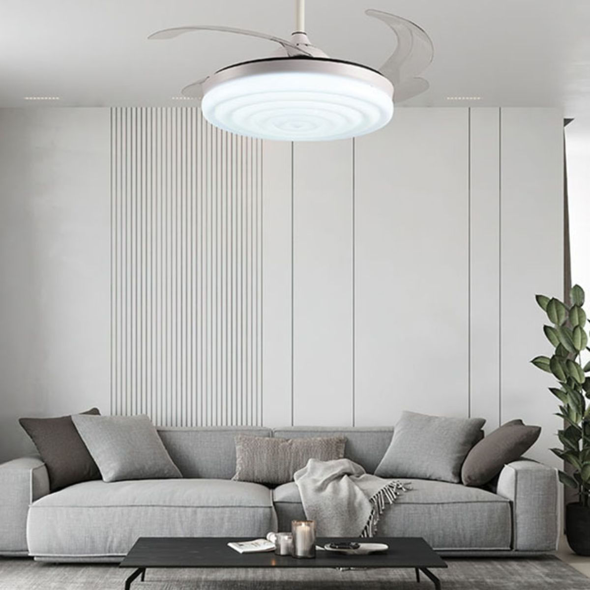 Ventilador-de-techo-Arcos-Bel-Air-72W-4-aspas-retractiles-mando-a-distancia-blanco-Ø108-cm-animada