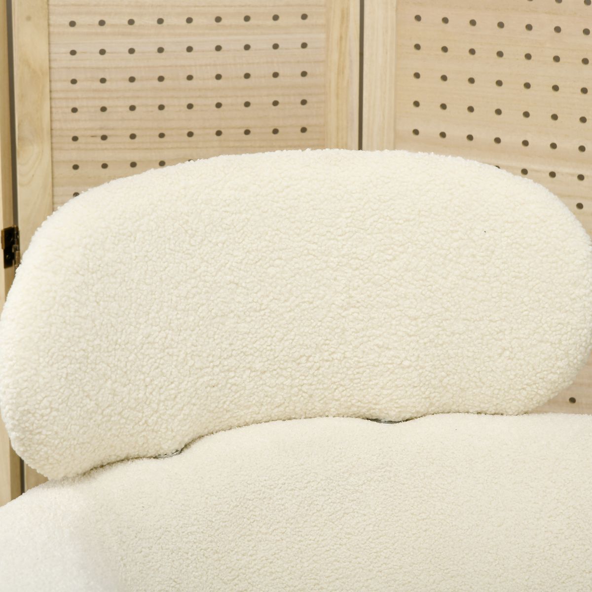 Butaca Tanny Homcom reposacabezas crema 90x71x65 cm reposacabezas