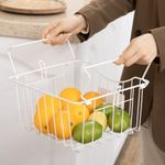 Cesta de frutas y verduras Homcom 3 niveles blanco 91x42,5x36,5 cm 7