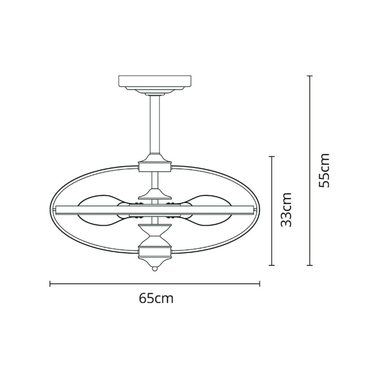 Ventilador-de-techo-Imbat-Lumit-152W-3-aspas-mando-a-distancia-marron-Ø65-cm-medidas
