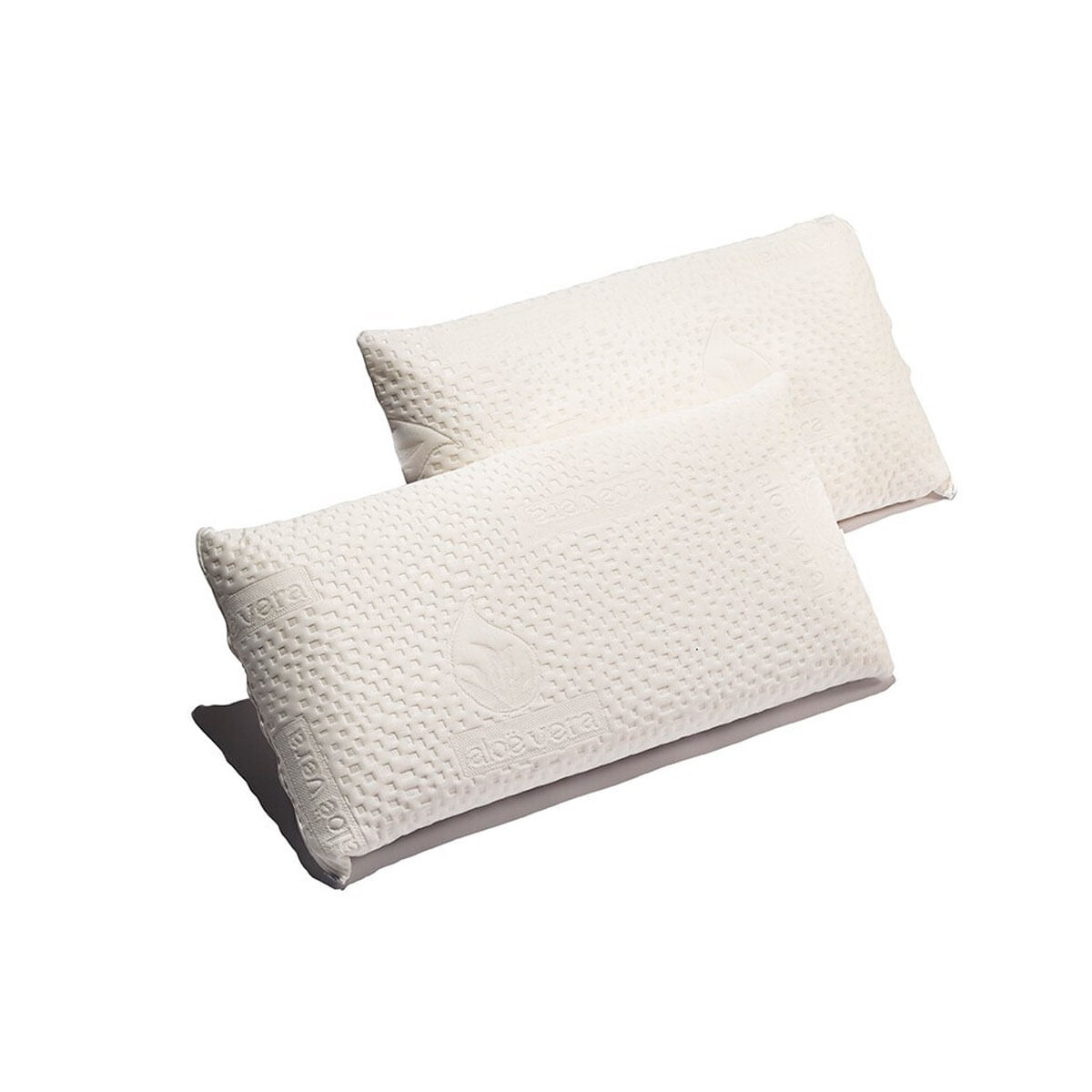 Pack de 2 almohadas Visco Luxury Aloe Vera Matris núclero viscoelástica firmeza media blanco