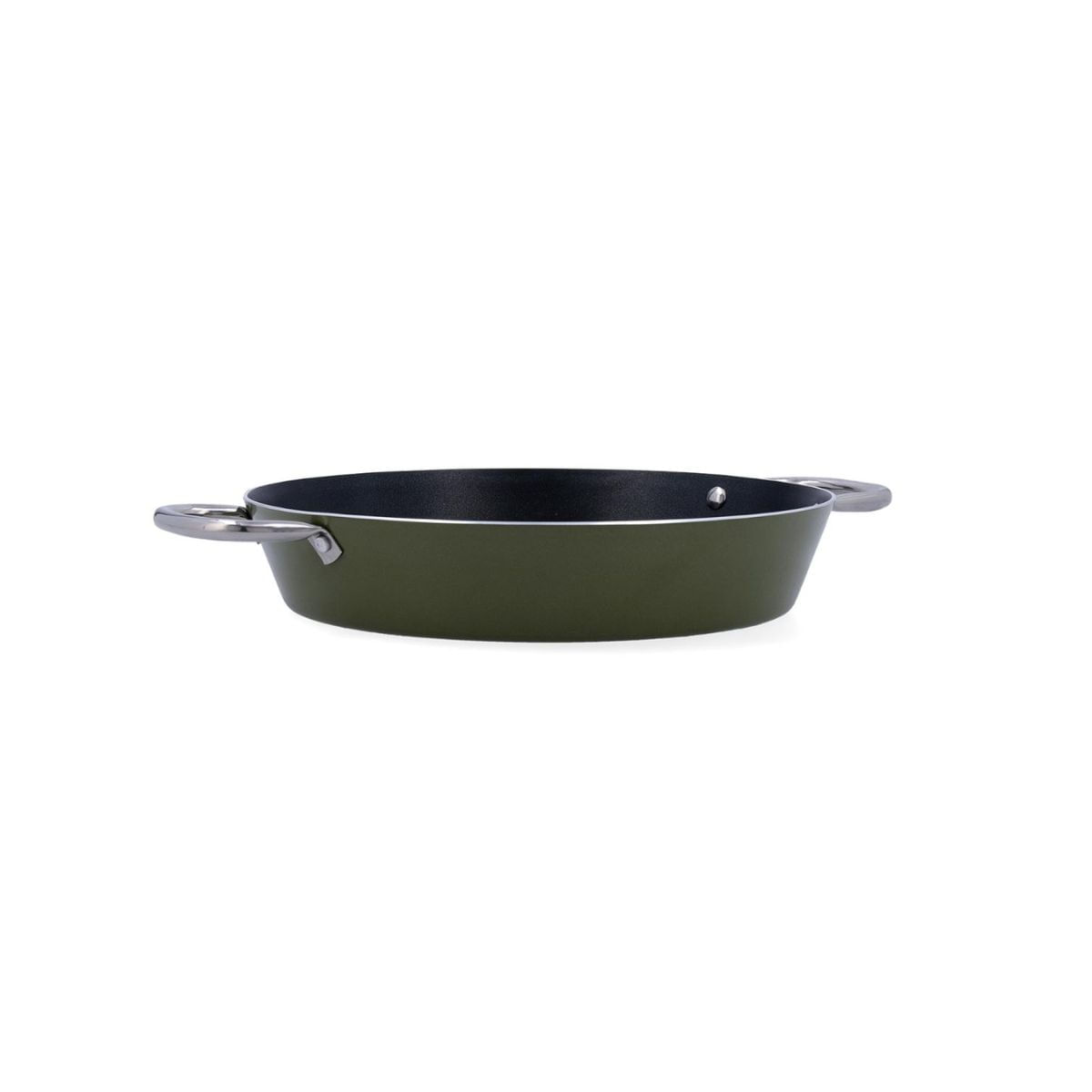 Arrocera-Naturalia-Quid-aluminio-prensado-con-asas-verde-Ø32-cm-arrocera-fondo-blanco