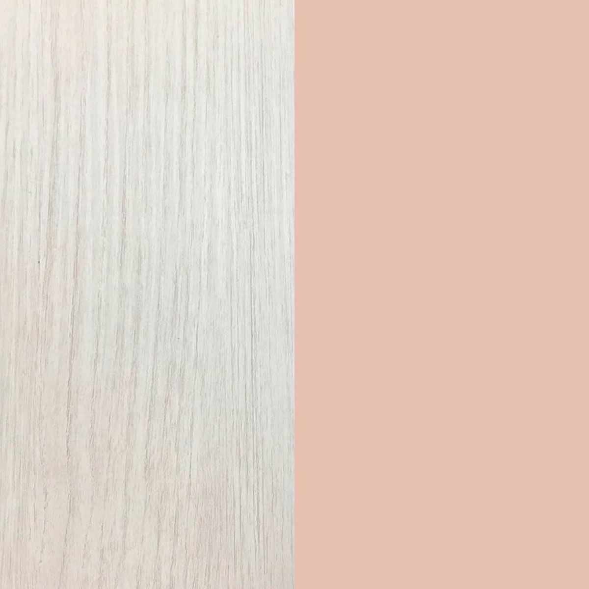 Cama doble + estante Nube 2 colchones + cajón gris claro/rosa 5