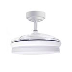 Ventilador de techo Cosmos 3 aspas retráctiles luz LED blanco Ø107 cm 2
