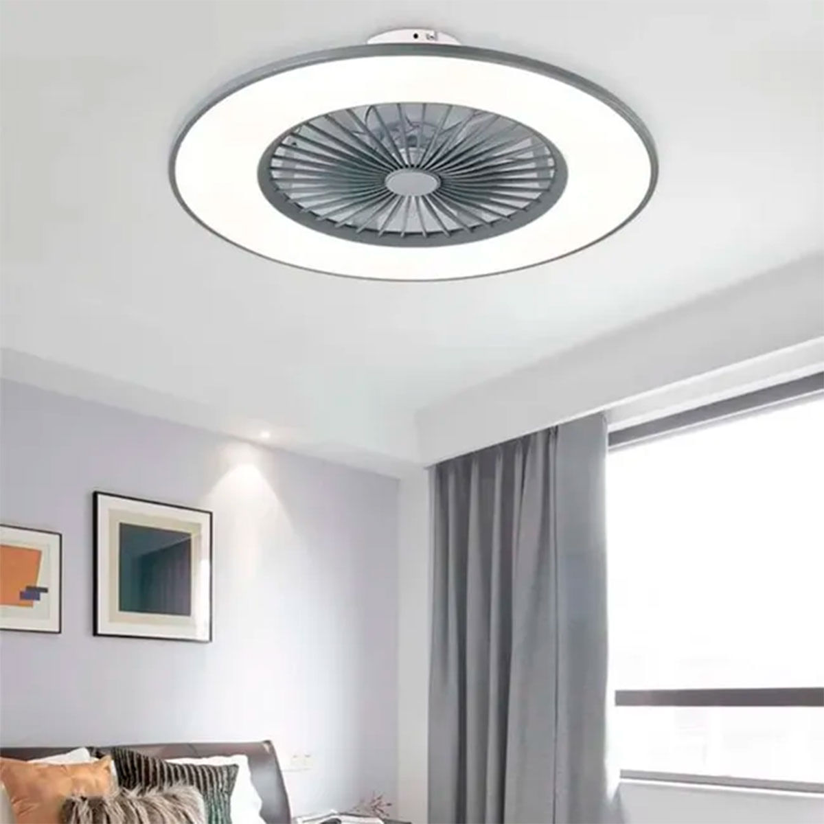 Ventilador de techo Darwin luz inteligente WiFi blanco Ø55 cm 3