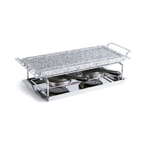 Set para asar Arbon Quid piedra + 2 quemadores mármol 33x15 cm