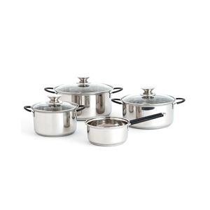 Set de 4 ollas Sensory Quid acero inox Ø14/Ø24/Ø20/Ø24 cm
