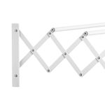 Tendedero de pared extensible Homcom 5 barras blanco 20x60x63,5 cm 7