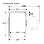 Lavadora Balay 3TS3106BD 10kg 1400 rpm tecnología AutoDosificación A blanco 84,5 cm medidas