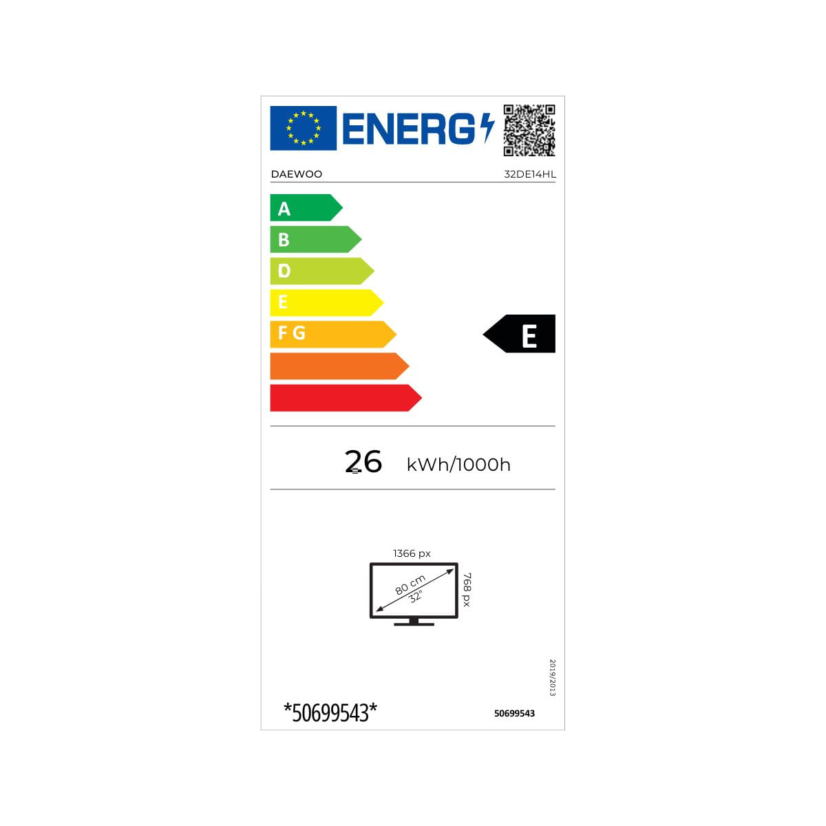 Televisor-Daewoo-32DE14HL-32’’-HD-DLED-E-negro-clasificacion-energetica