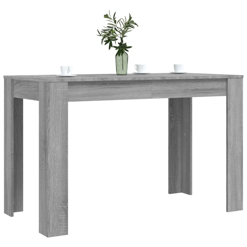 Mesa de comedor Granada rectangular gris 76x120x60 cm 3
