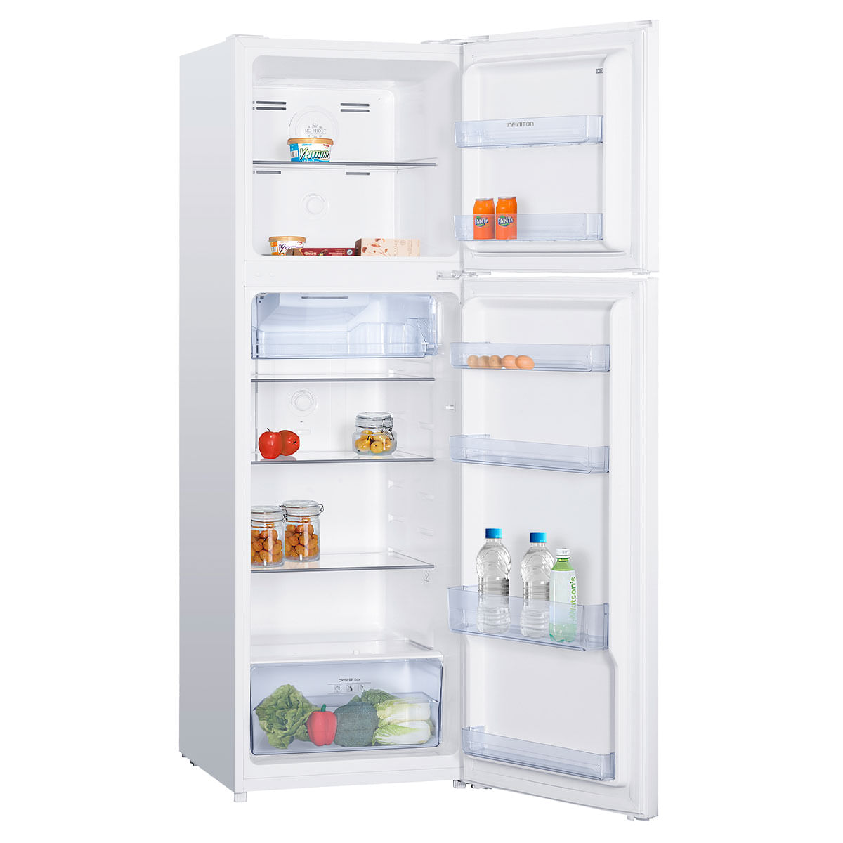 Frigorífico de 2 puertas Infiniton FG-248TD67WEN Total No Frost 247L E blanco 167 cm 2