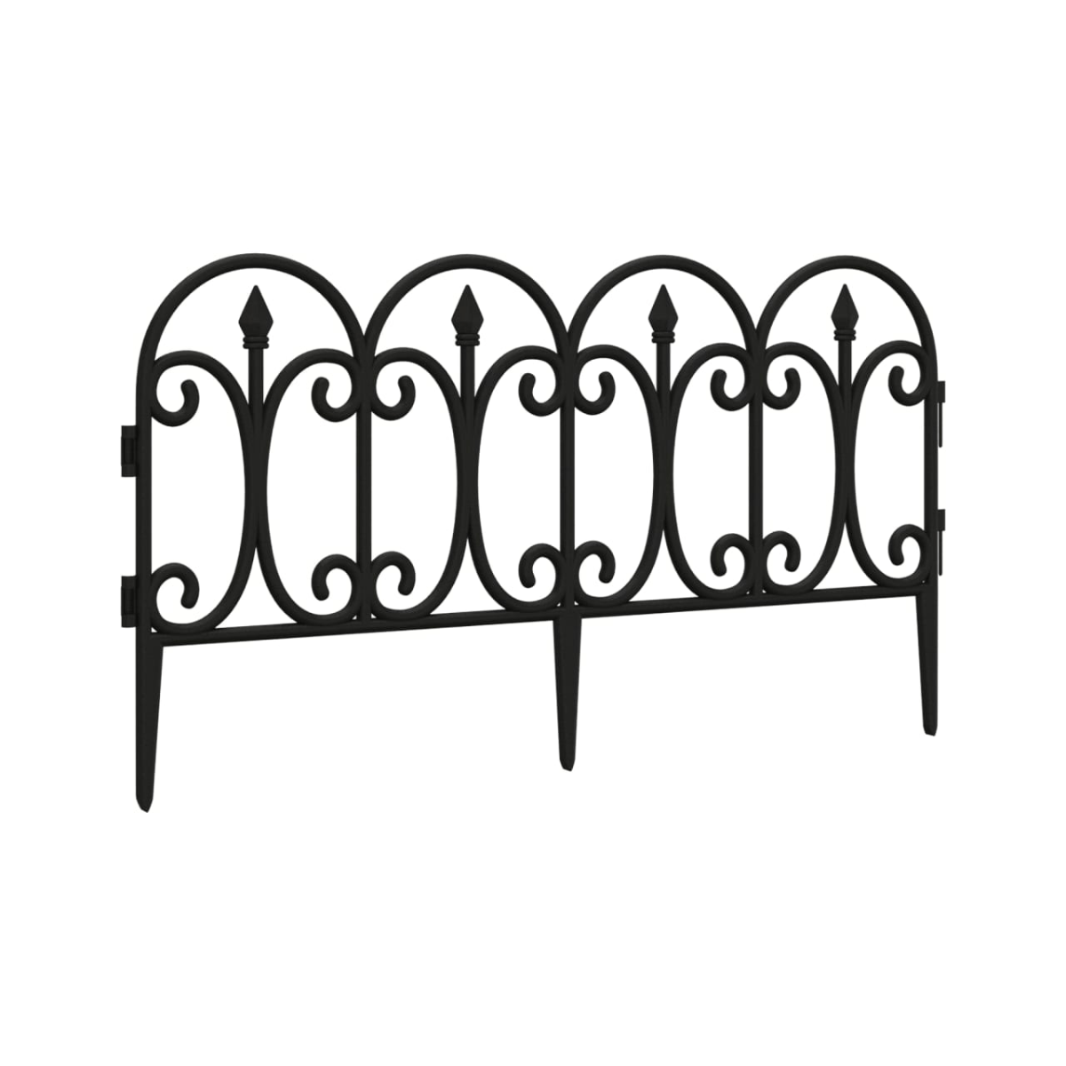 Set-de-4-vallas-de-jardin-negro-325x57x5-cm-lateral