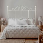 Cabecero Palacio forja de hierro beige