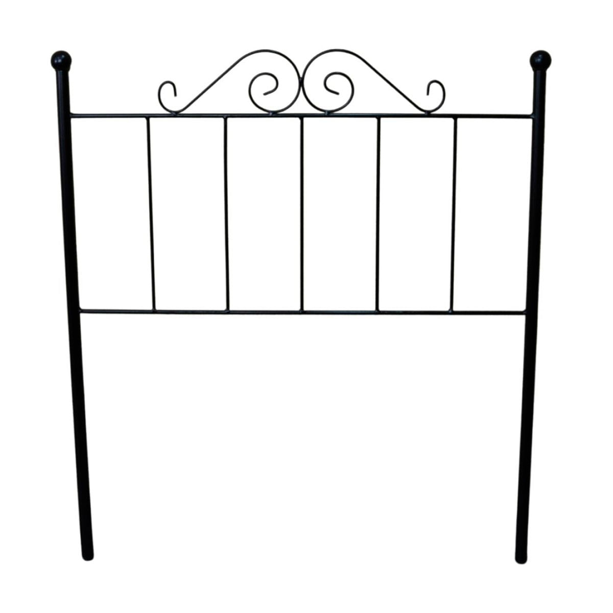 Cabecero Palacio forja de hierro negro 2