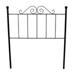 Cabecero Palacio forja de hierro negro 2
