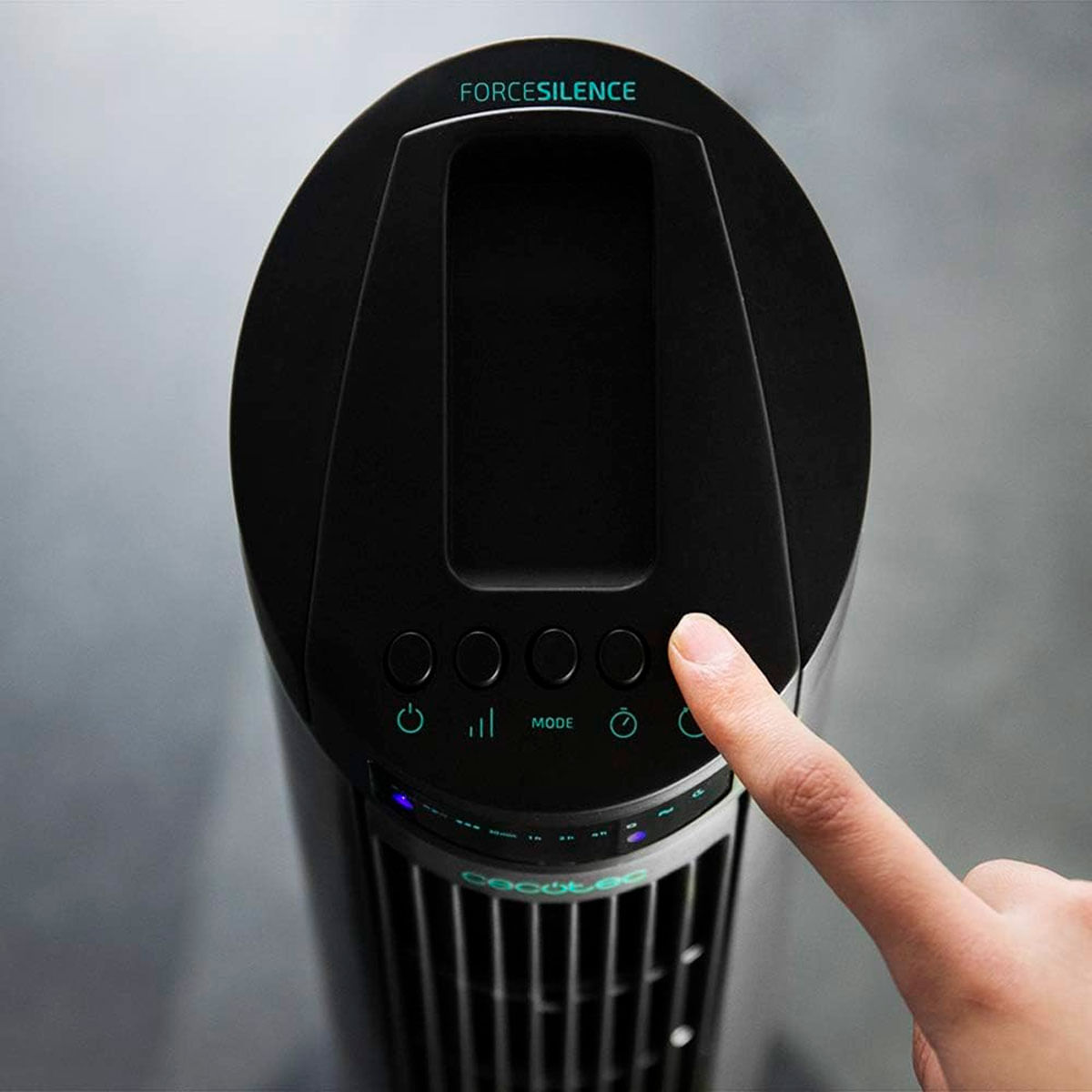 Ventilador de torre Cecotec EnergySilence 890 Skyline 50W pantalla LCD + mando negro 2