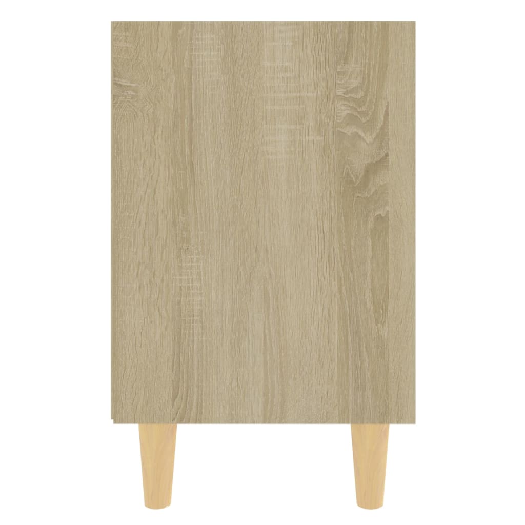 Pack de 2 mesitas de noche Kribi 2 estantes abiertos natural 50x40x30 cm 6