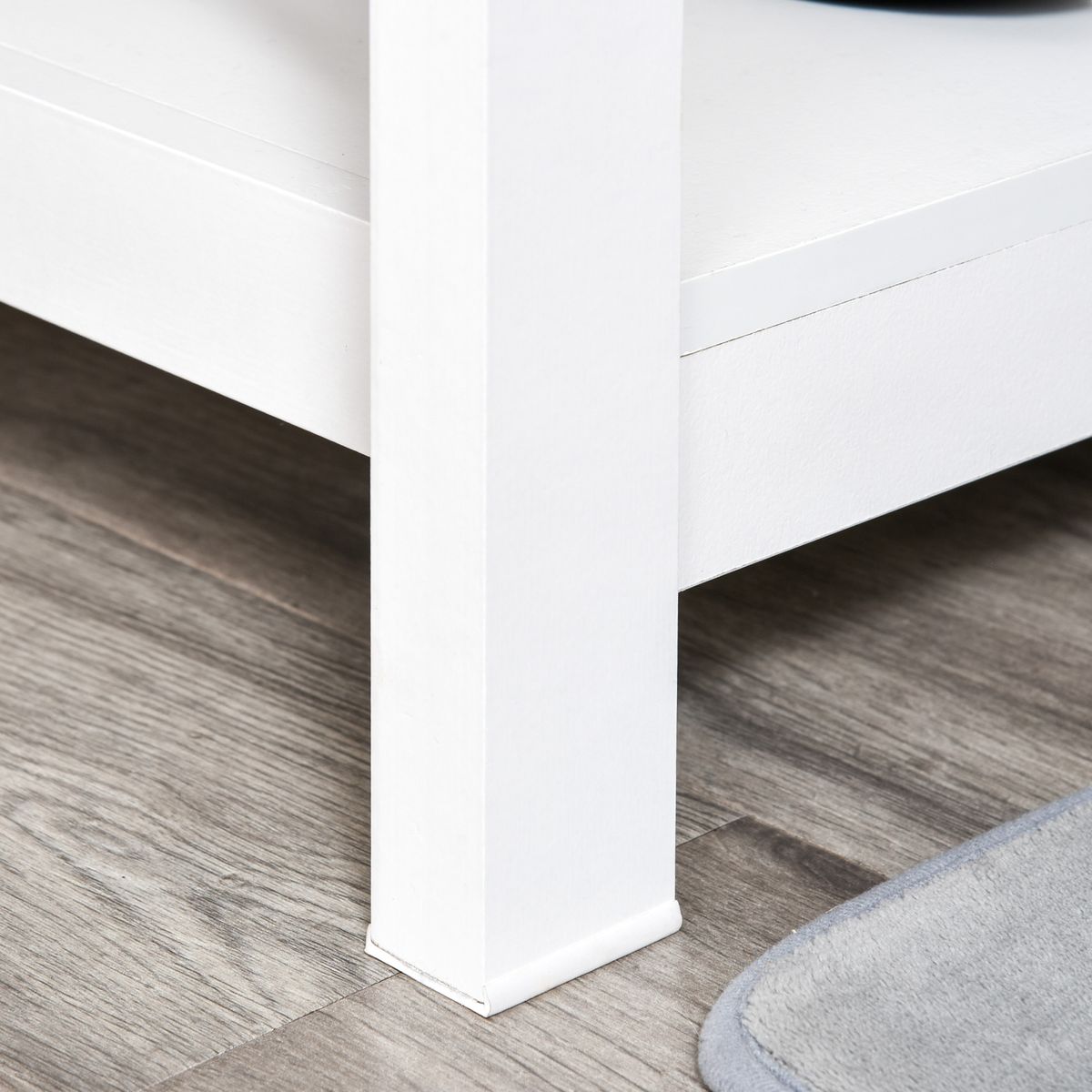 Consola recibidor Maya 2 cajones + 2 estantes blanco 76x105x40 cm 9