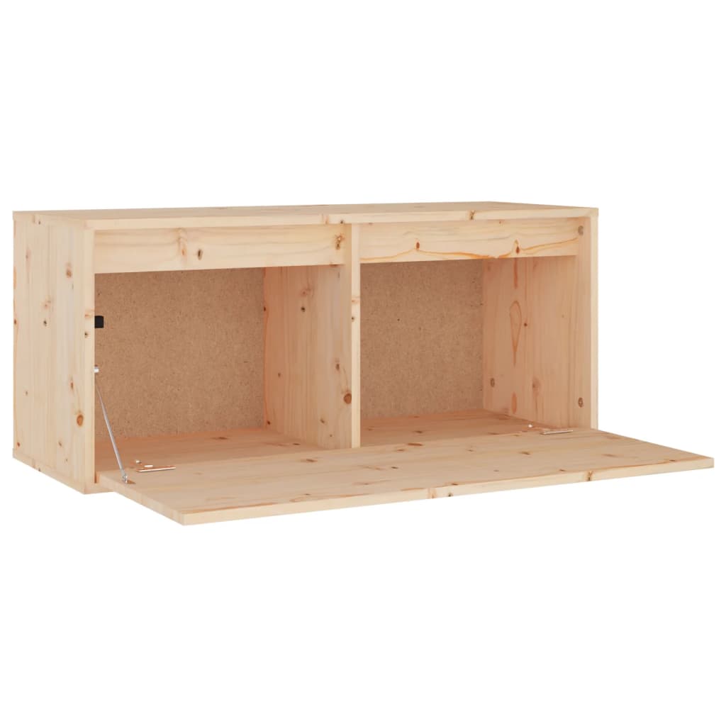 Mueble bajo de TV Asmara horizontal 1 puerta natural 35x80x30 cm 6