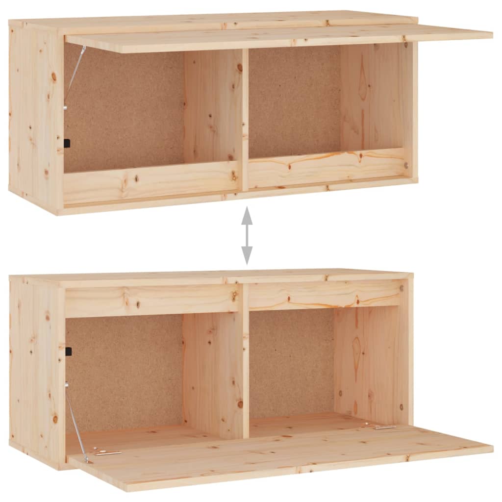 Mueble bajo de TV Asmara horizontal 1 puerta natural 35x80x30 cm 7