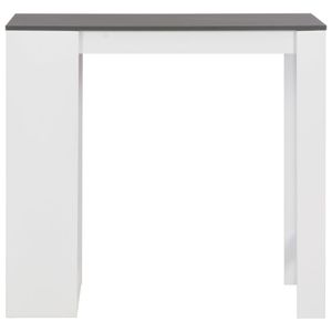 Mesa alta de cocina Acra con estantería 103x110x50 cm