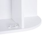 Armario de baño Kabun Homcom con espejo blanco 63x66x17 cm detalle