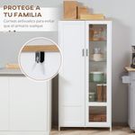 Alacena Kirba Homcom con 2 puertas blanco 160x76x36 cm web