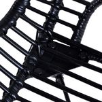 Pack de 4 sillas de comedor Oreo ratán negro 85x48x64 cm 5