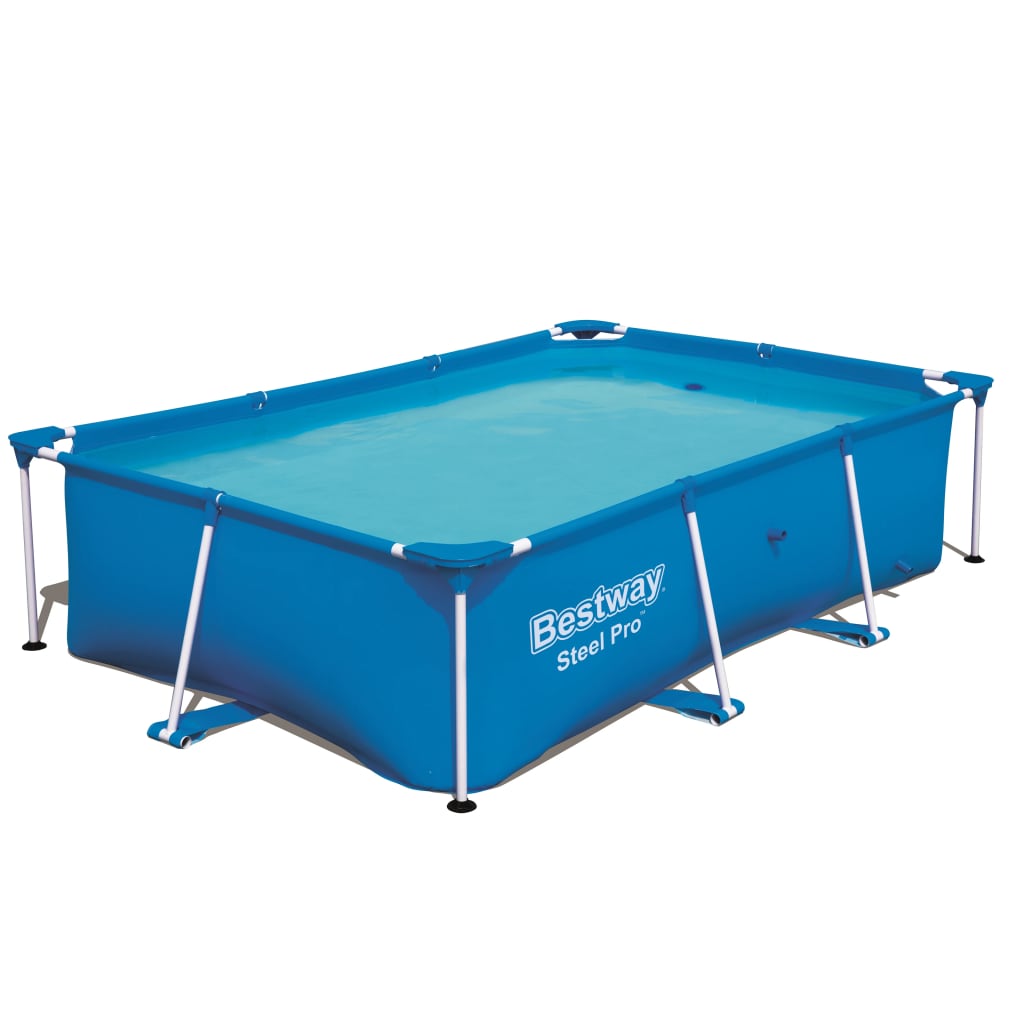 Piscina desmontable Steel Pro Bestway 2300L rectangular azul 61x259x170 cm 2