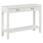 Consola recibidor Bayarcal 2 cajones blanco 80x110x35 cm
