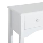 Consola recibidor Nanma Homcom 3 cajones blanco 85x100x32 cm detalle