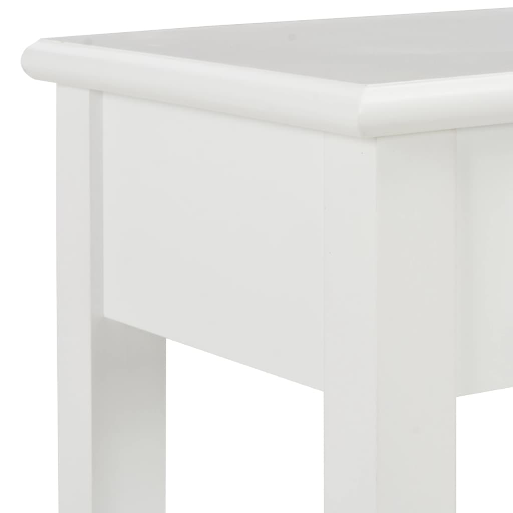 Consola recibidor Bayarcal 2 cajones blanco 80x110x35 cm 6