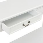Consola recibidor Bayarcal 2 cajones blanco 80x110x35 cm 7