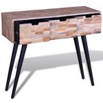 Consola recibidor 3 cajones natural 75x87x31 cm cajones