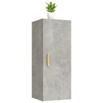 Armario de pared Cuby tirador con 2 estantes gris 90x34,5x34 cm armario