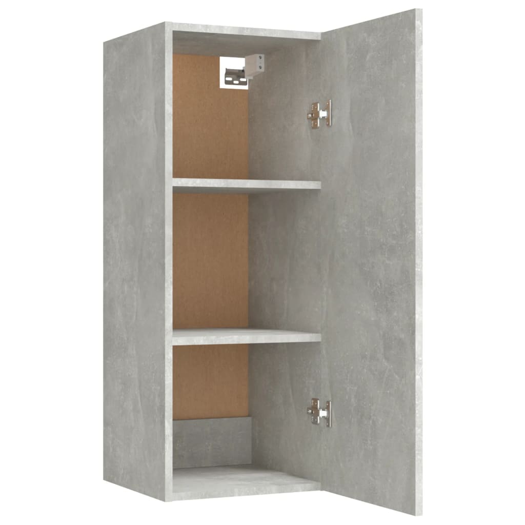 Armario de pared Cuby tirador con 2 estantes gris 90x34,5x34 cm interior