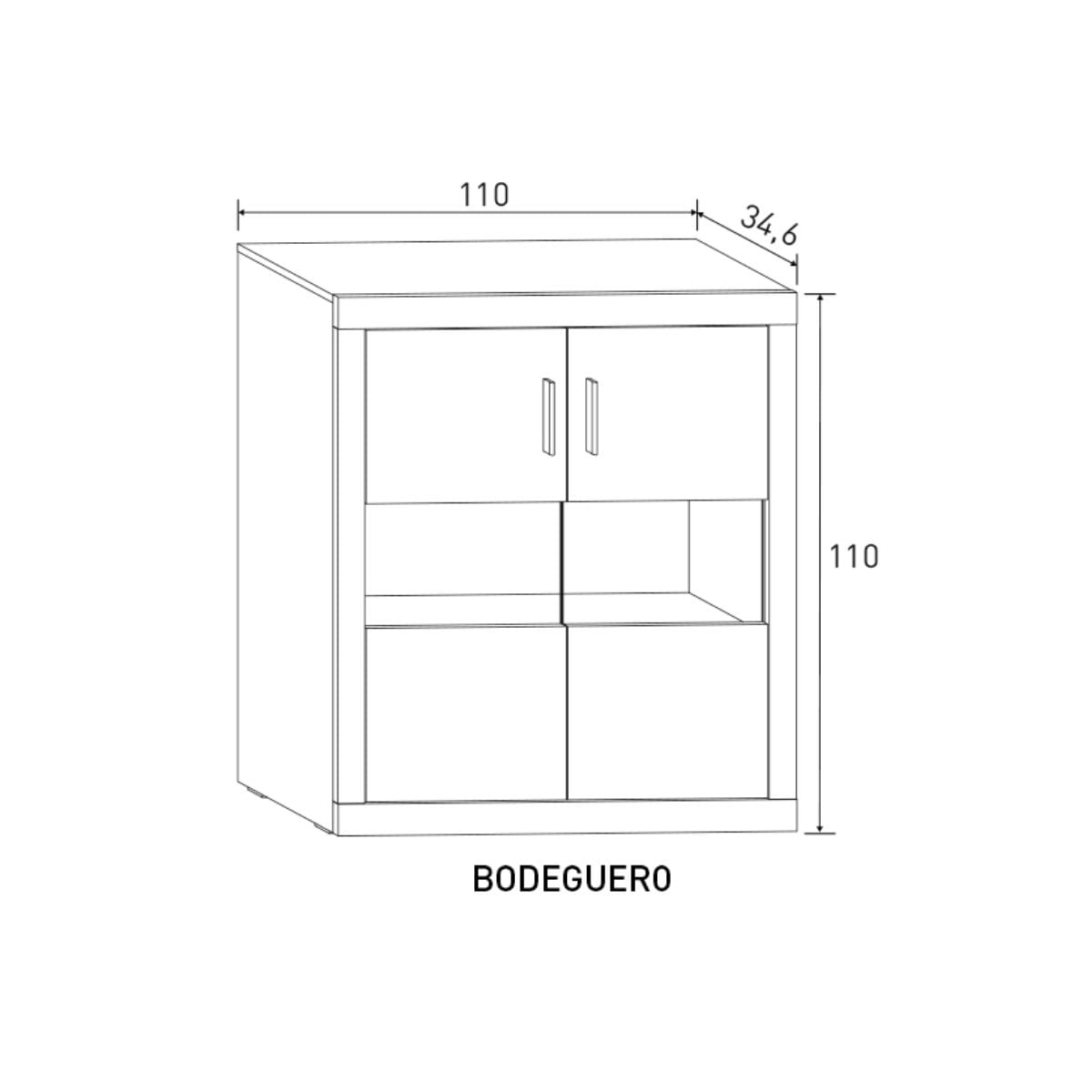 Bodeguero-Lara-2-puertas-puccini-110x110x346-cm-medidas