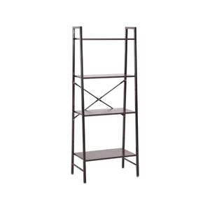 Estantería Lincoln 4 baldas negro 148,5x59,5x20,5 cm