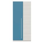 Armario Wic 2 puertas + 3 estantes blanco Alpes/azul 200x90x52 cm 2
