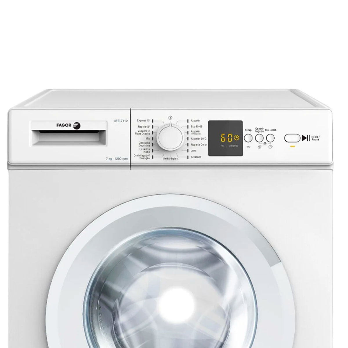 Lavadora Fagor 3FE-7112 7kg 1200 rpm 15 programas D blanco 84,5 cm 2