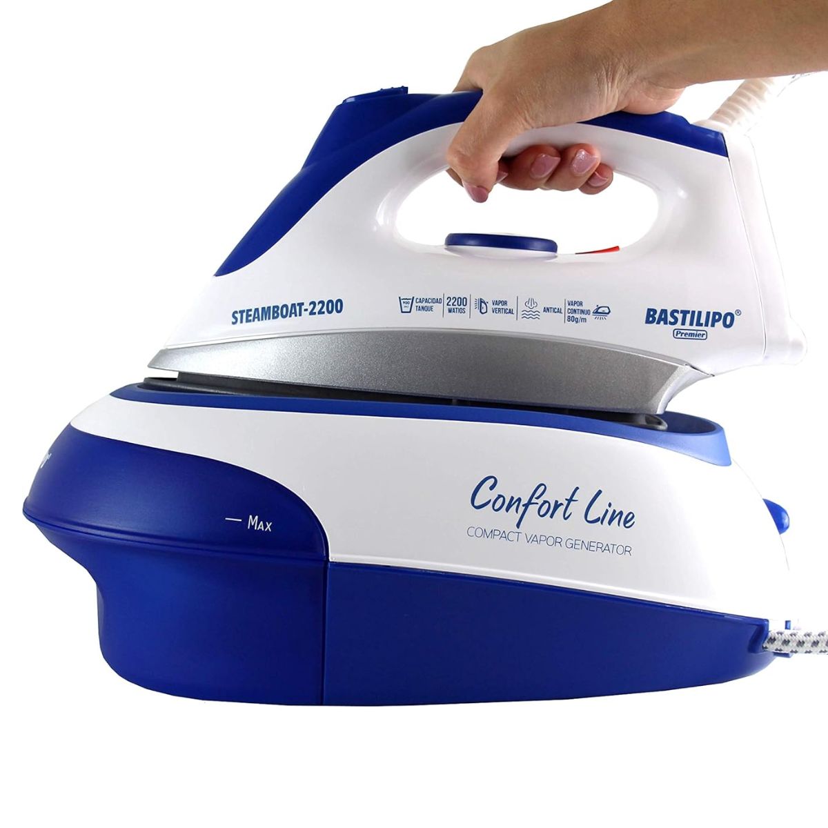Centro-de-planchado-Bastilipo-Steamboat-2200-Compact-2200W-35-bar-blanco-azul-centro-de-planchado