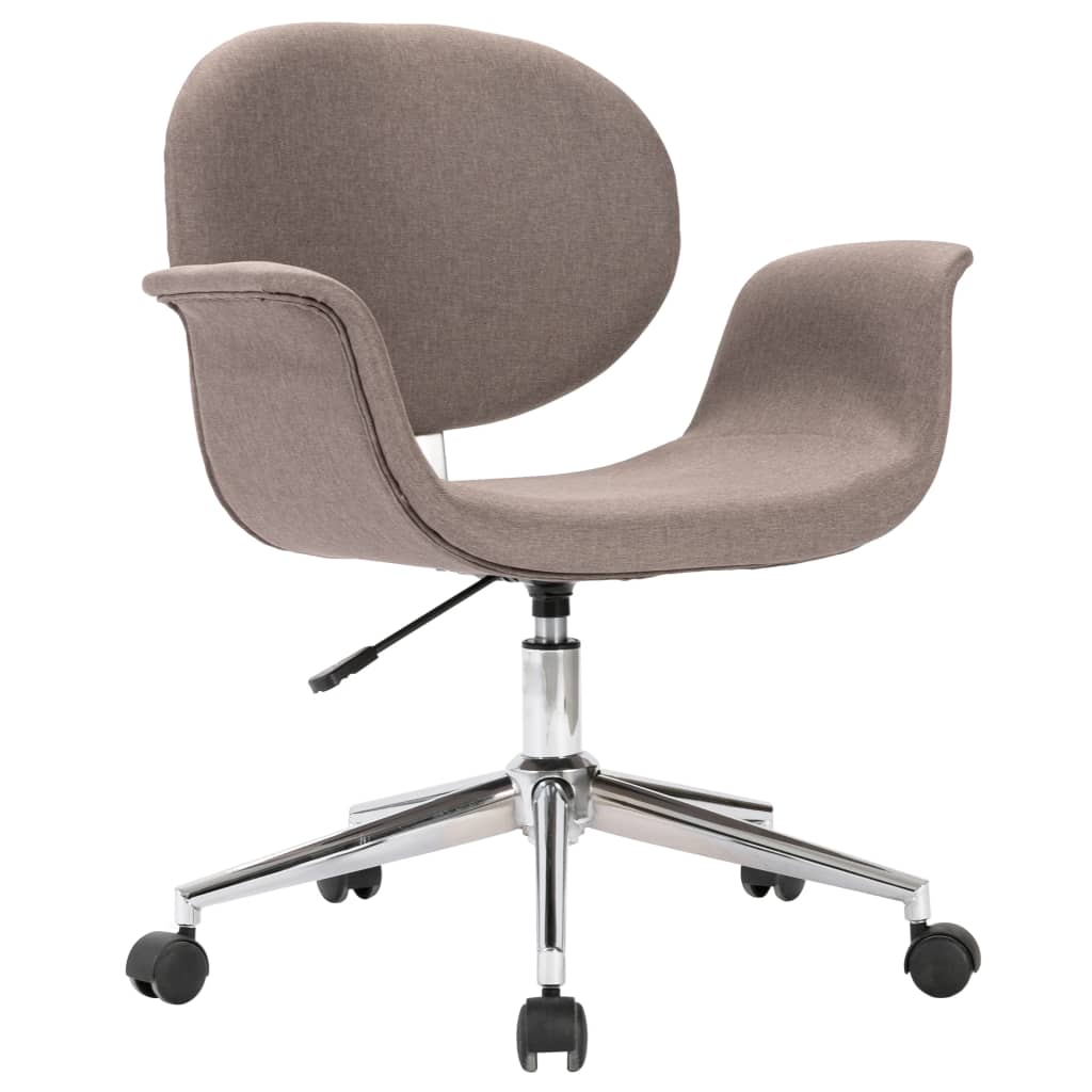 Silla de oficina Notte giratoria con altura regulable gris 80-87,5x67x62 cm fo ndo blanco